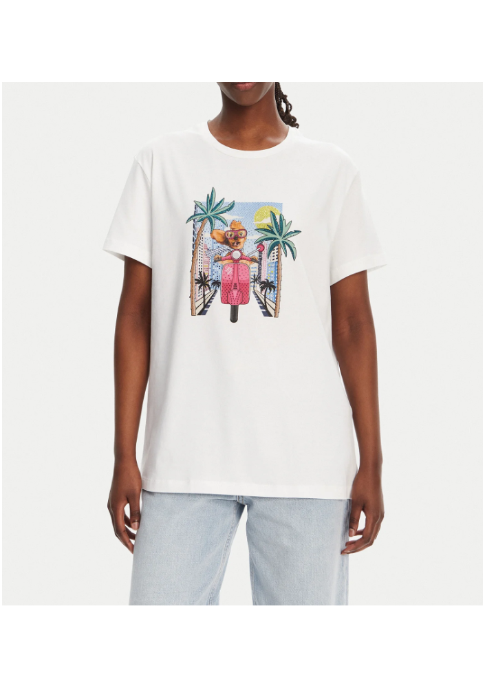 Liu Jo T-Shirt WA5260 JS003 Biały Regular Fit