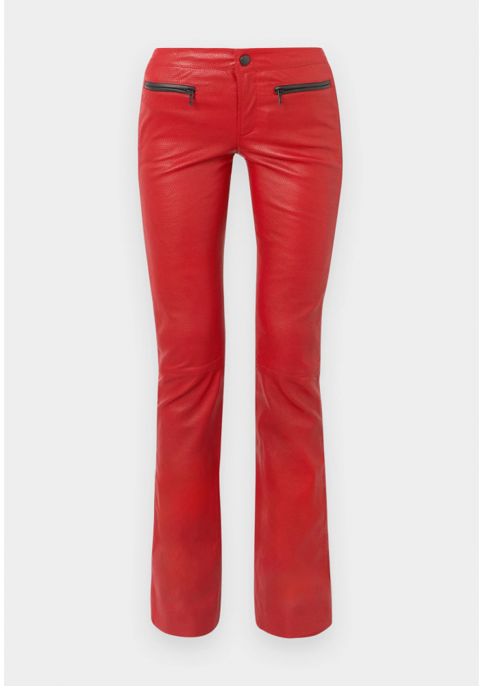 Diesel INSEY - Spodnie skórzane