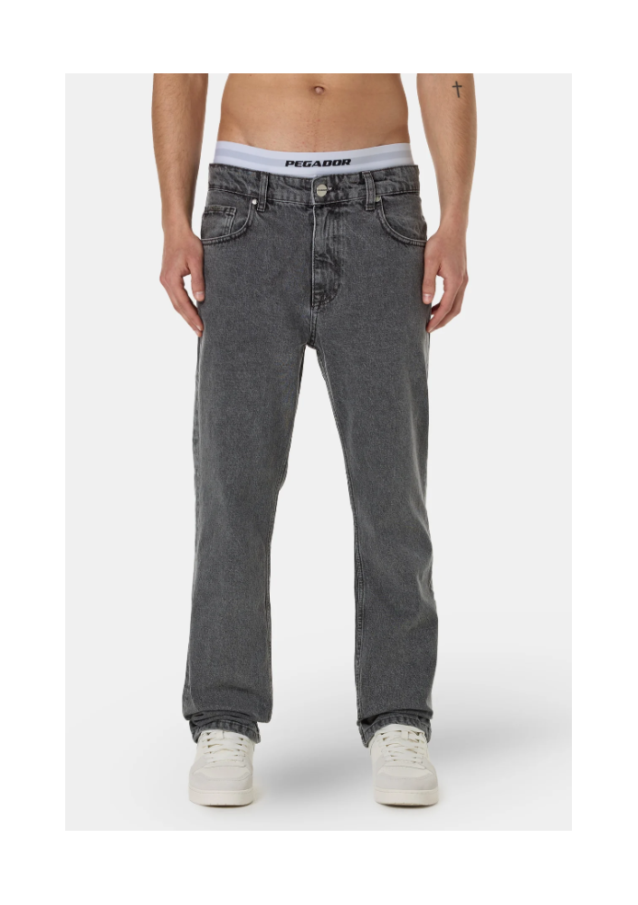 Pegador Baures Straight Jeans Washed Grey