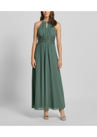 Vila Sukienka wieczorowa z wycięciem w kształcie łezki model ‘MILINA’ - butelkowy zielony
