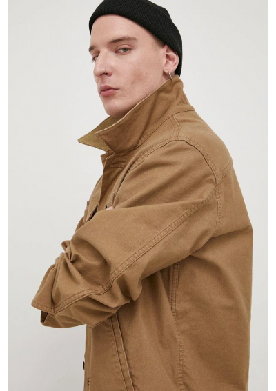 Levis kurtka męska kolor brązowy przejściowa