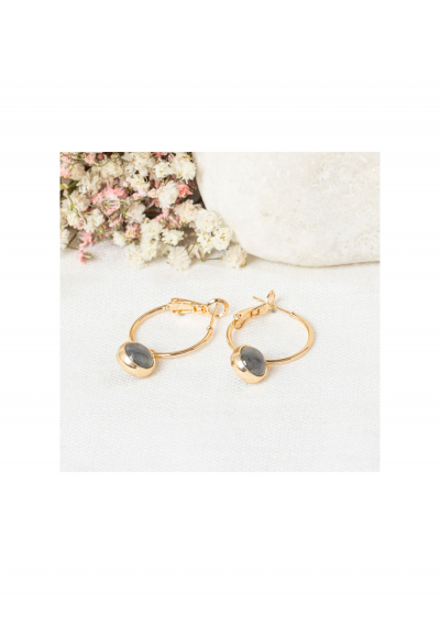 MOONSTONE Kolczyki z labradorytu "VALANA"