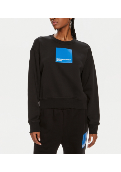 Karl Lagerfeld Jeans Bluza 240J1807 Czarny Regular Fit
