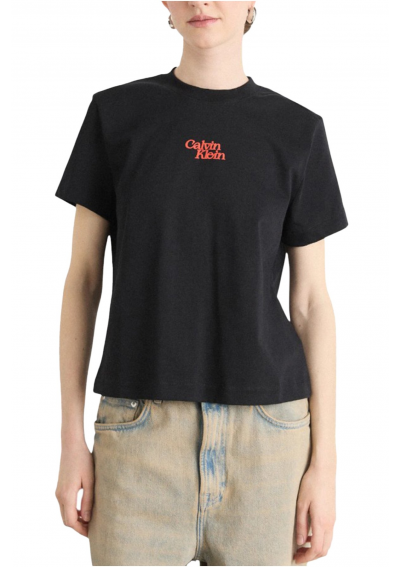Calvin Klein Jeans t-shirt bawełniany damski kolor czarny LV047B851G