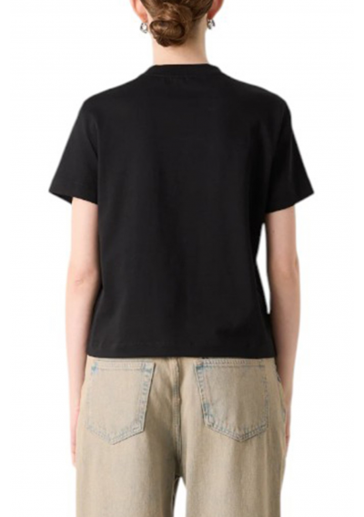 Calvin Klein Jeans t-shirt bawełniany damski kolor czarny LV047B851G