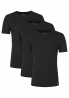 Calvin Klein Komplet 3 koszulek LV00NB4185 Czarny Regular Fit