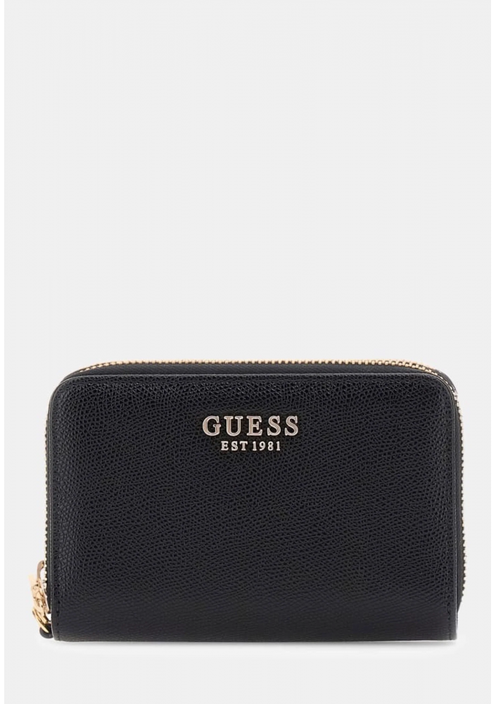 GUESS AMORETTE PORTFEL Z PODWÓJNYM ZAMKIEM BG7898164 CZARNY