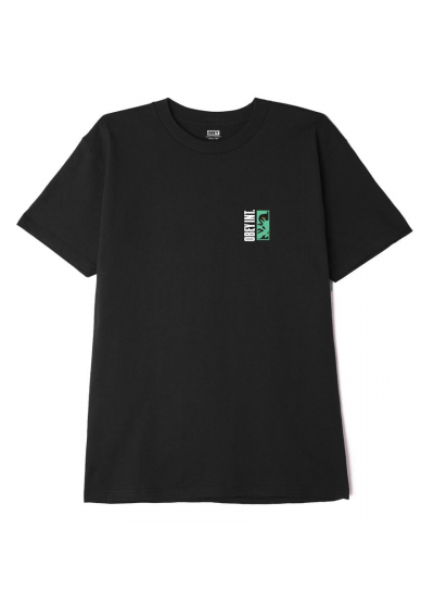 OBEY VERTICAL ICON CLASSIC KOSZULKA CZARNA
