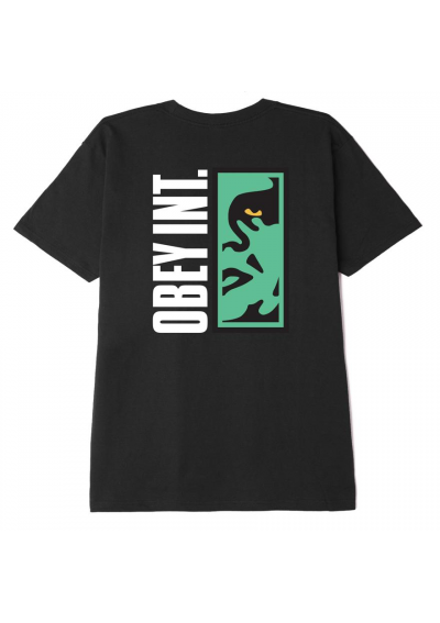 OBEY VERTICAL ICON CLASSIC KOSZULKA CZARNA