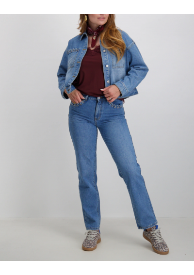 Vila Jeans Viea Eyelet 14108268