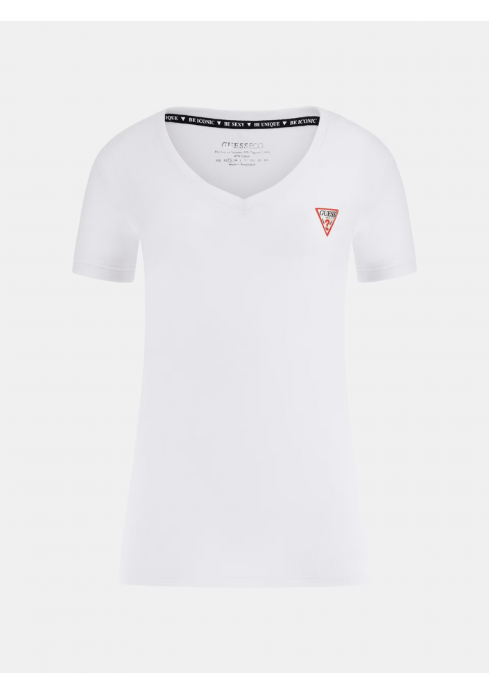 Guess t-shirt damski kolor biały W2YI45 J1314