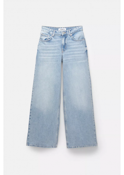 PULL&amp;BEAR Jeansy wide leg niski stan