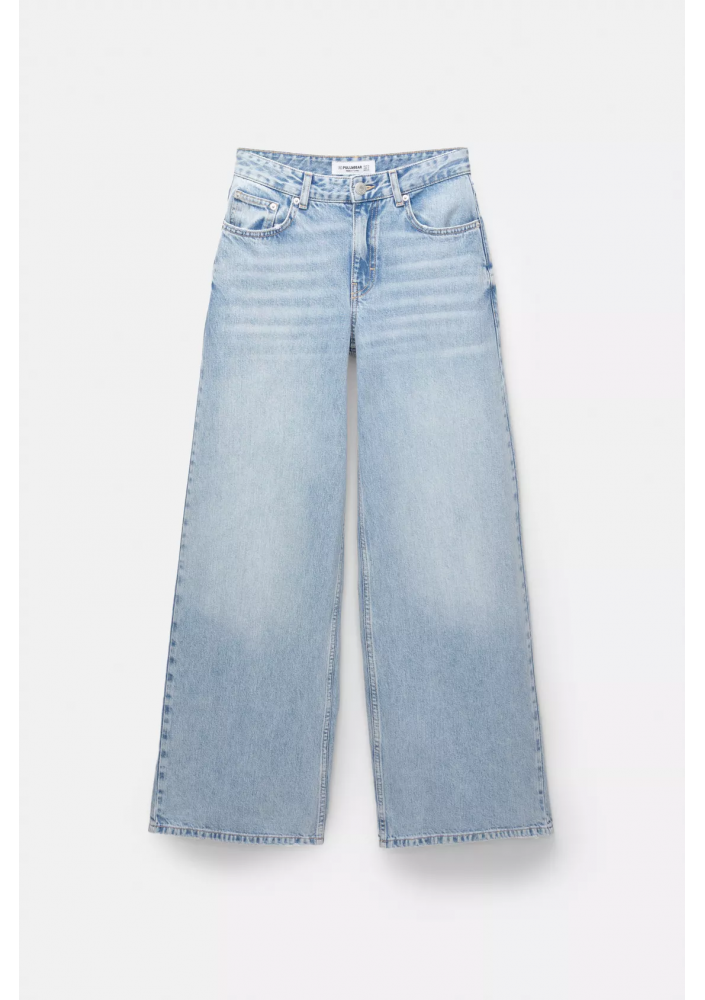 PULL&BEAR Jeansy wide leg niski stan