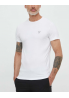 Guess t-shirt CALEB męski kolor biały gładki U97M00 KCD31