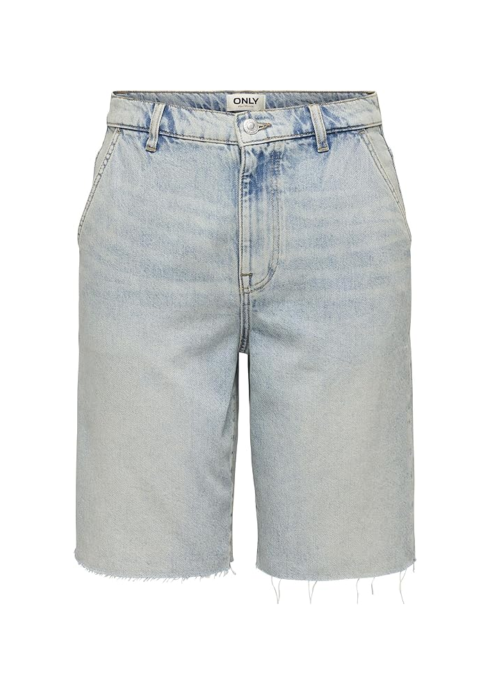 ONLY Onlruth Mw Loose Long Dnm Shorts Dot damskie