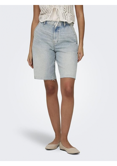 ONLY Onlruth Mw Loose Long Dnm Shorts Dot damskie