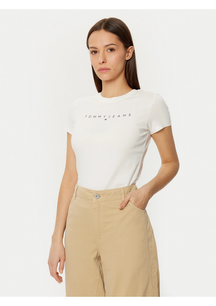 Tommy Jeans t-shirt bawełniany damski kolor biały DW0DW18398