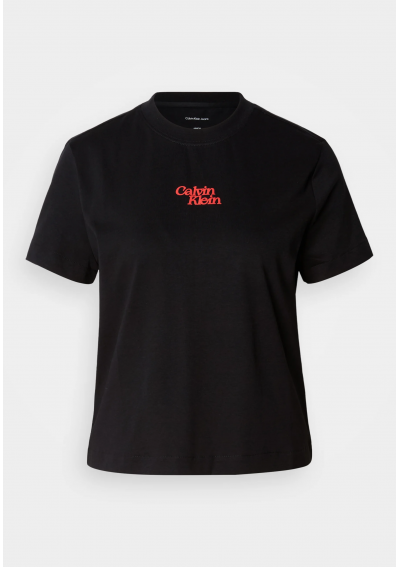 Calvin Klein Jeans t-shirt bawełniany damski kolor czarny LV047B851G