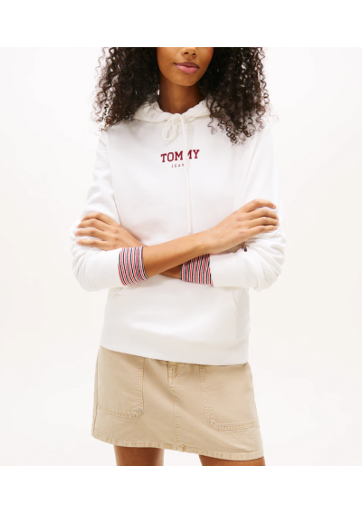 Tommy Jeans Bluzka sportowa 'ESS' w kolorze Białym DW0DW21921