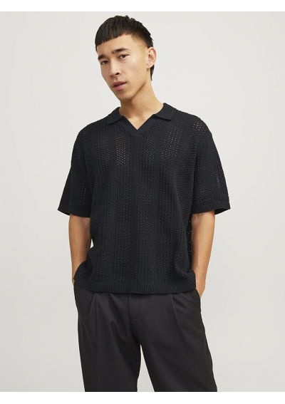 Jack &amp; Jones Koszulka polo z krótkim rękawem Taormina czarny