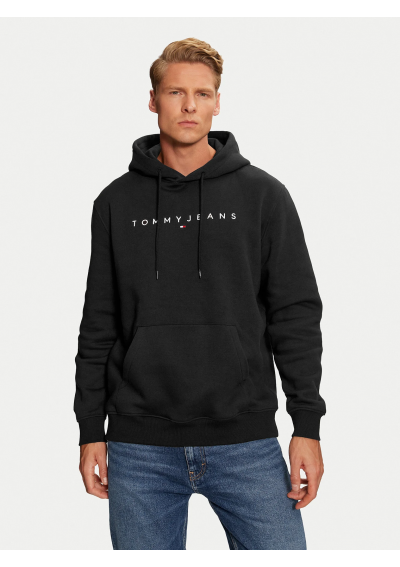 Tommy Jeans bluza męska kolor szary z kapturem z nadrukiem DM0DM20746