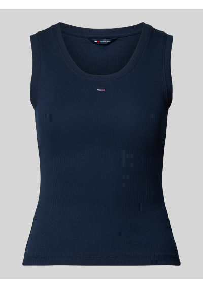 Tommy Jeans Top Essential DW0DW20673 Granatowy Slim Fit