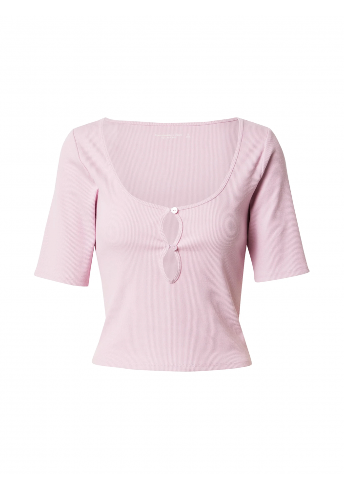 Abercrombie & Fitch Koszulka w kolorze Różowy Pudrowym