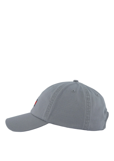 Tommy Jeans czapka z daszkiem męska bawełniana szara AM0AM12020