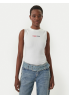 Tommy Jeans Top DW0DW22577 Biały Slim Fit