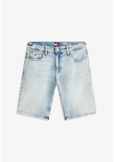 Tommy Jeans SCANTON FADED SLIM DENIM SHORTS - Szorty jeansowe
