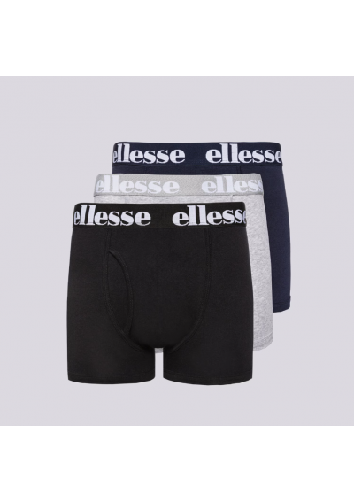 ELLESSE BOKSERKI HALI 3PK BOXERS BLK/GREY/NAVY