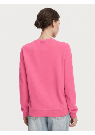 Tommy Jeans Bluza Ess Logo DW0DW22829 Pink Daisy Regular Fit
