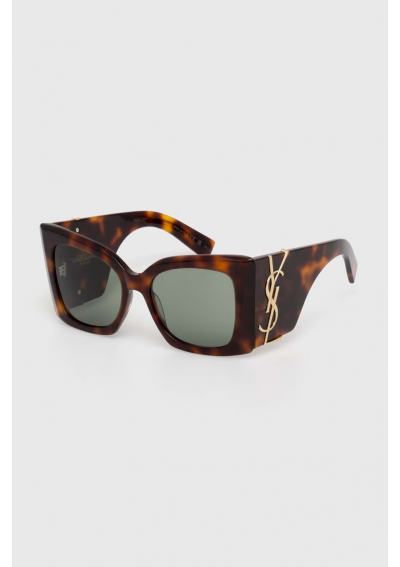 Okulary przeciwsłoneczne Saint Laurent SL M119 BLAZE – damskie, Havana