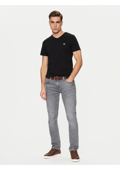 Guess T-Shirt U97M01 KCD31 Czarny Slim Fit