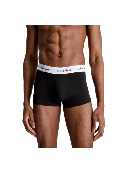 Calvin Klein Bokserki męskie z niskim stanem, czarne, 3 sztuki
