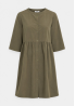 JDY Sukienka damska LUNA 3/4 SHIRT DRESS WVN LO – oliwkowa