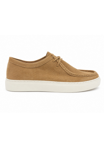 JULES – Męskie buty skórzane zamszowe Camel
