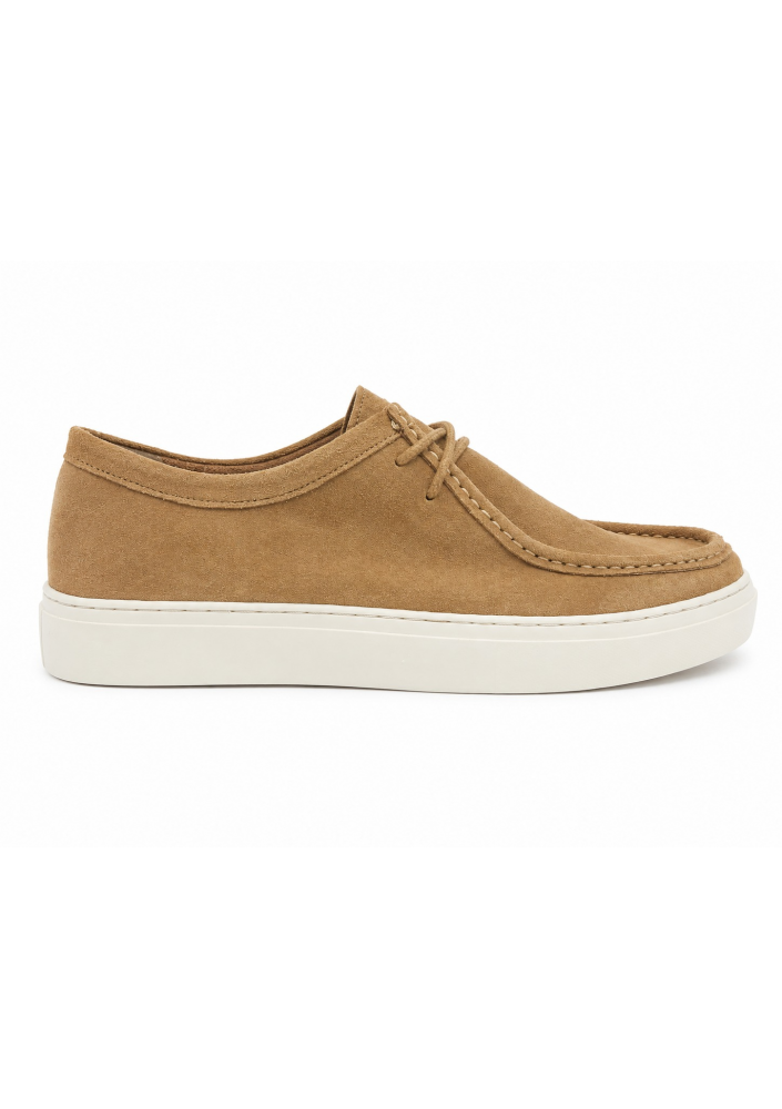 JULES – Męskie buty skórzane zamszowe Camel