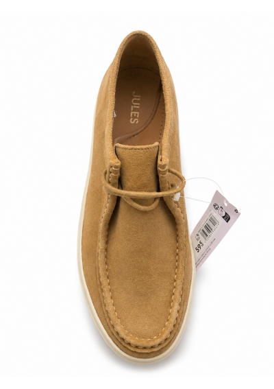 JULES – Męskie buty skórzane zamszowe Camel