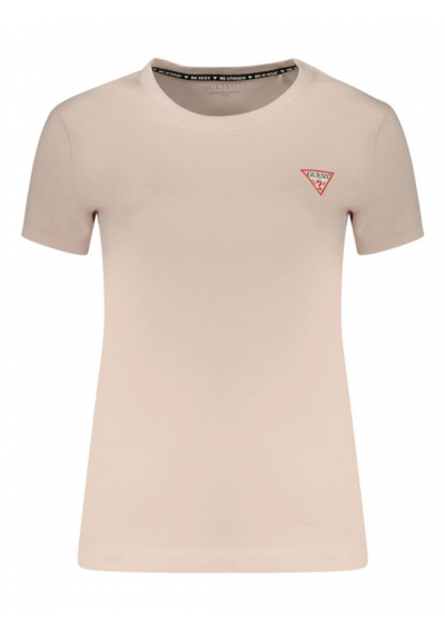 Guess T-shirt damski – różowy z logo