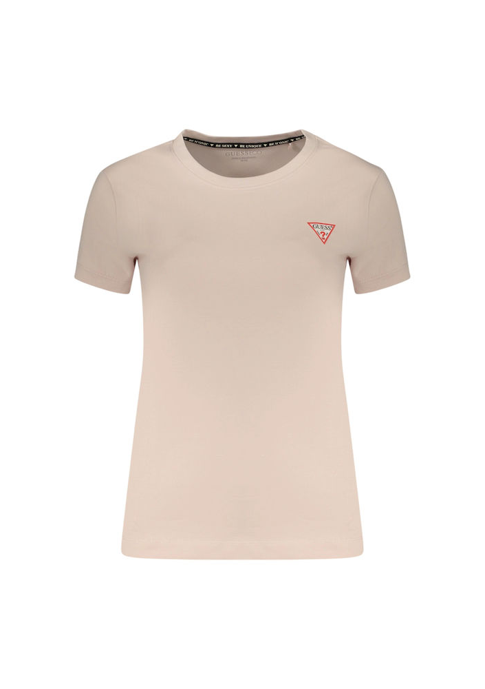 Guess T-shirt damski – różowy z logo W2YI44J1314 G493