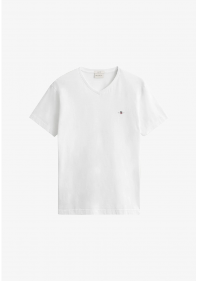 GANT SLIM SHIELD V-NECK T-SHIRT - T-shirt basic