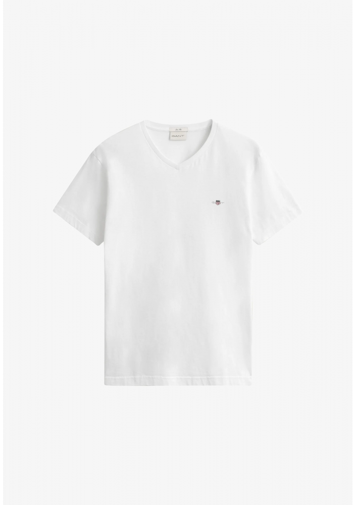 GANT SLIM SHIELD V-NECK T-SHIRT - T-shirt basic