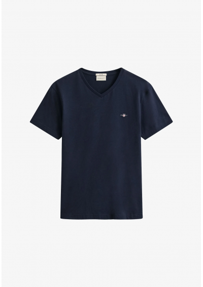 GANT SLIM SHIELD V-NECK T-SHIRT - T-shirt basic