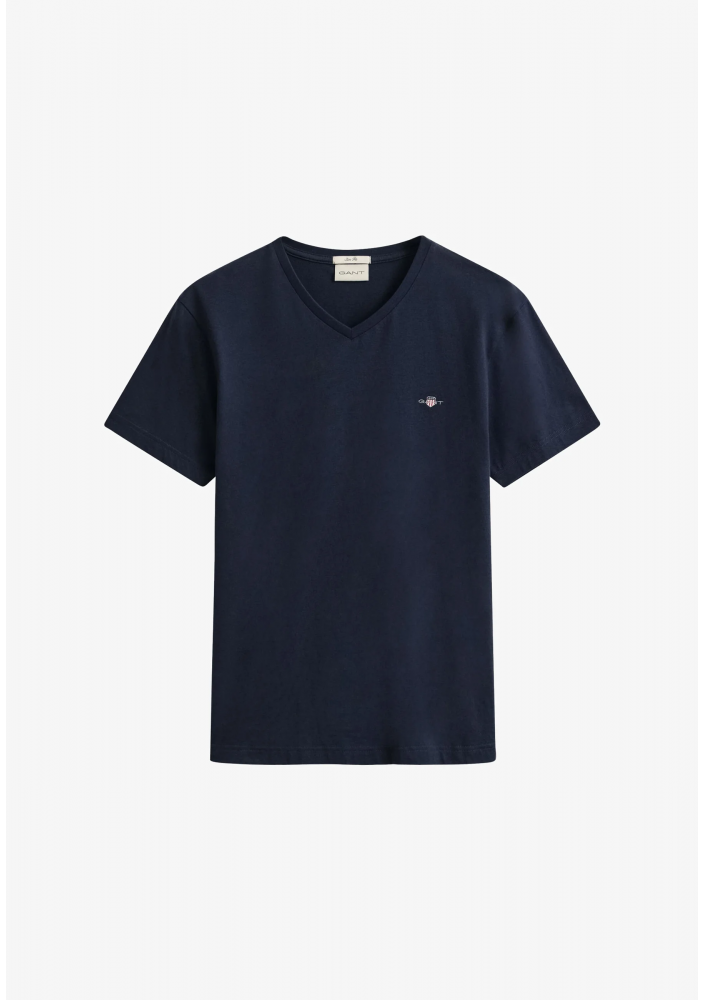 GANT SLIM SHIELD V-NECK T-SHIRT - T-shirt basic