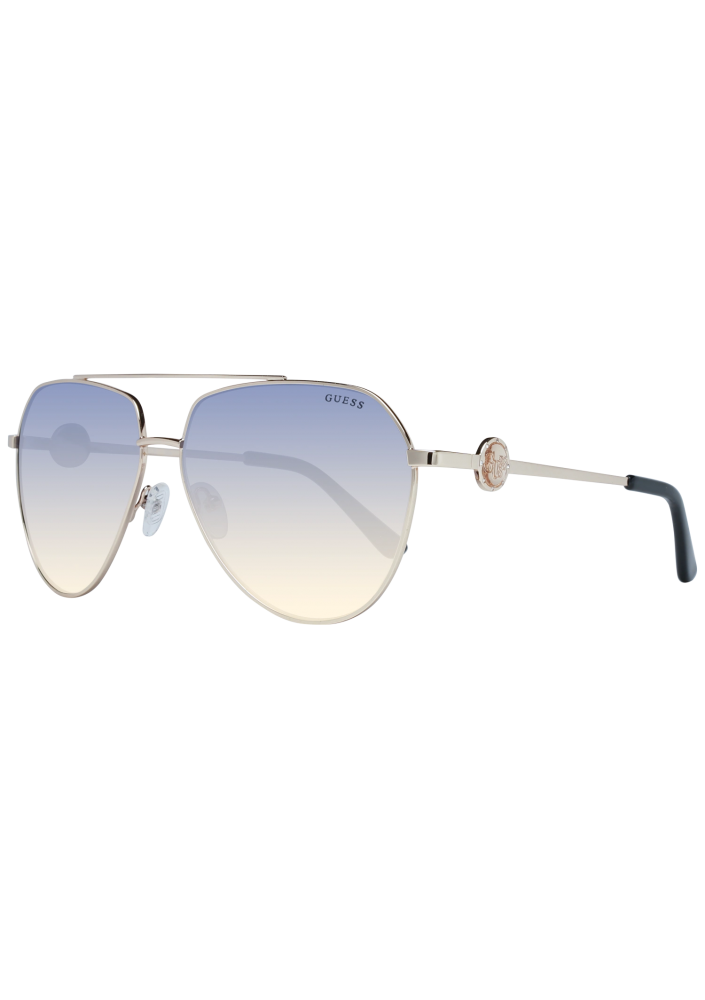 Guess Okulary przeciwsłoneczne damskie GF6140 32W 62 Złote