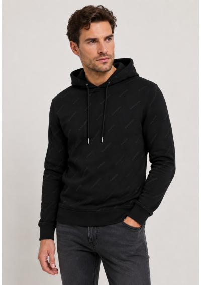 sandro HOODIE DIAGONAL UNISEX - Bluza z kapturem