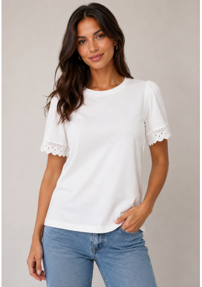Vero Moda Curve VMNANETT TOP - T-shirt basic