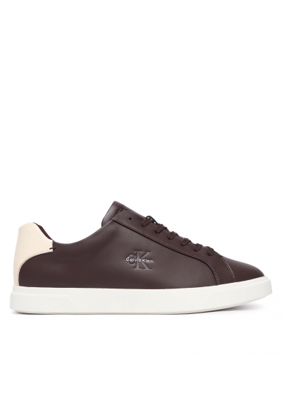 Calvin Klein Sneakersy Low Prof Cupsole Lth HM0HM02123 Bordowy
