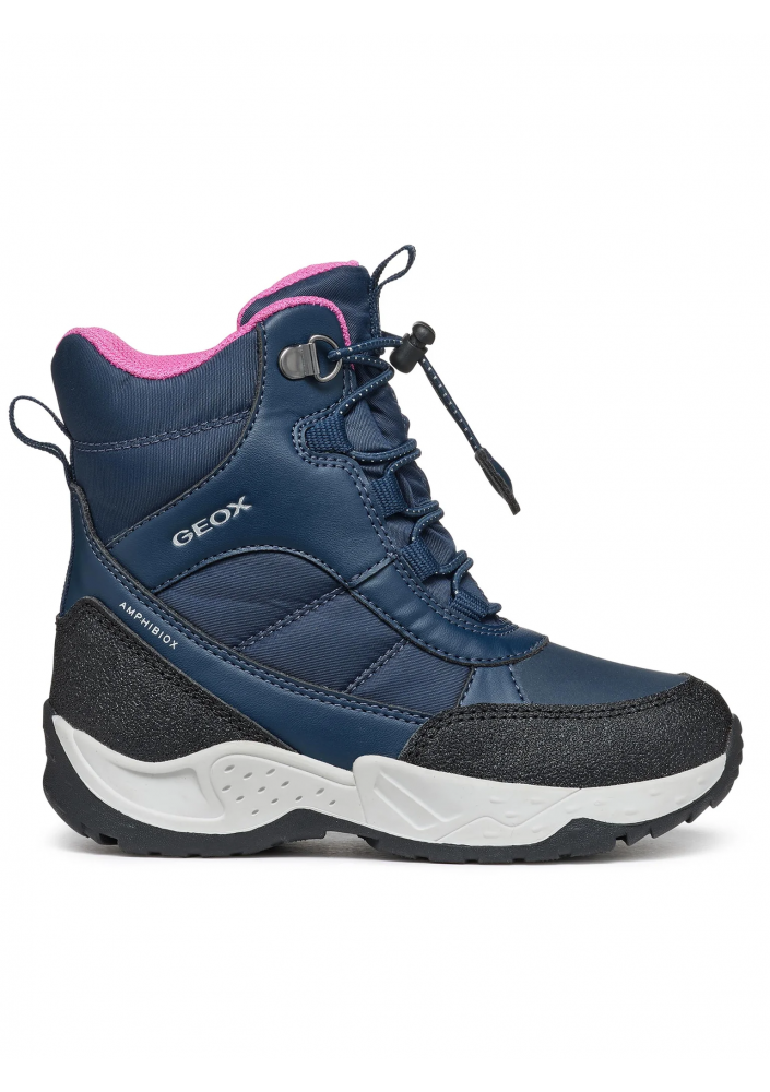 Geox Śniegowce J Sentiero Girl B Ab J36FVB 054FU C4268 D Granatowy